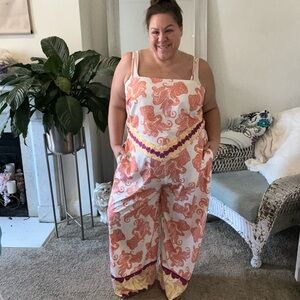 Eloquii Paisley Palazzo Wide Leg and top set